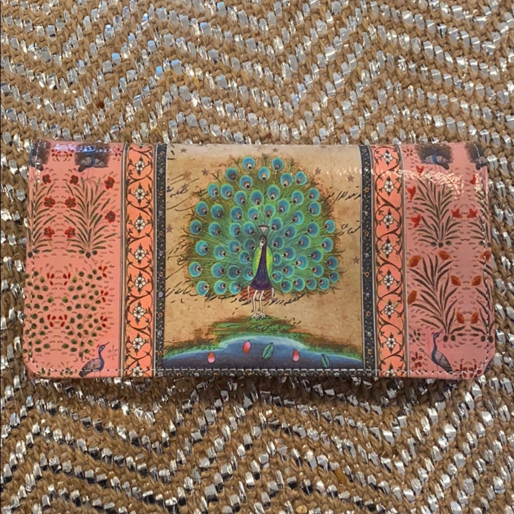 Papaya Peacock large wallet
